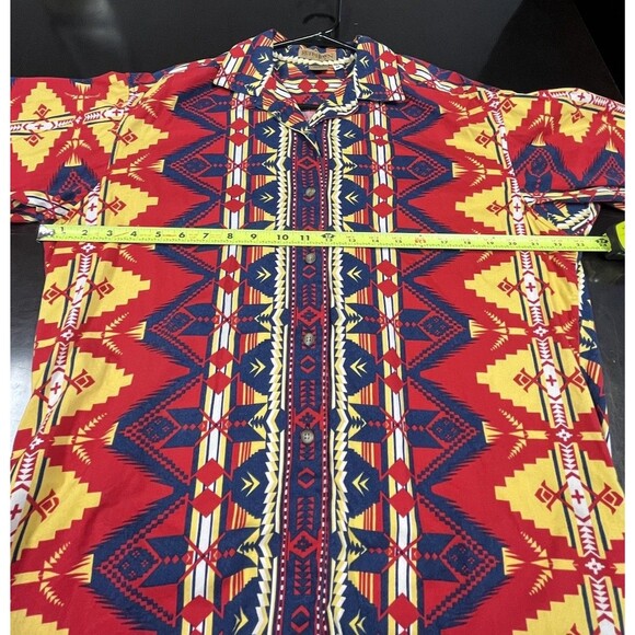 Ruff Hewn Geometric Print Cotton Button Wrap Skirt Set Buffalo Nickel  Sz 8/M - Picture 15 of 16